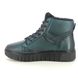 Creator Lace Up Boots - Turquoise Leather - B3421A/94 LINETTE LACE ZIP