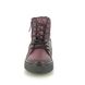 Creator Lace Up Boots - Red leather - B3421A/80 LINETTE LACE ZIP