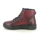 Creator Lace Up Boots - Red leather - B3421A/80 LINETTE LACE ZIP