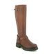 Creator Knee-high Boots - Brown waxy leather - B3298/20 LUNA BIKER HI