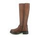 Creator Knee-high Boots - Brown waxy leather - B3298/20 LUNA BIKER HI