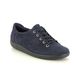 ECCO Lacing Shoes - Navy Nubuck - 206503/12303 SOFT 2.0