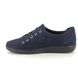 ECCO Lacing Shoes - Navy Nubuck - 206503/12303 SOFT 2.0