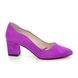 Begg Exclusive Court Shoes - Fuchsia Suede - Z7053/979 O TEXAS  BLOCK