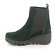 Fly London Wedge Boots - Green Suede - P501233 BAGU   BLU