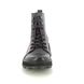 Fly London Lace Up Boots - Black Red - P211147 HAZI HIJI SORE