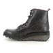 Fly London Lace Up Boots - Black Red - P211147 HAZI HIJI SORE