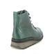 Fly London Lace Up Boots - Petrol leather - P211147 HAZI HIJI SORE