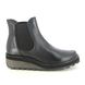 Fly London Chelsea Boots - Black leather - P211148 HUUD HIJI SALV