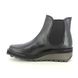 Fly London Chelsea Boots - Black leather - P211148 HUUD HIJI SALV