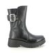 Fly London Mid Calf Boots - Black leather - P145127 MAZZ MIDLAND