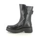 Fly London Mid Calf Boots - Black leather - P145127 MAZZ MIDLAND