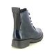 Fly London Lace Up Boots - Navy patent - P144539 RAGI   RONIN