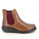 Fly London Chelsea Boots - Tan Leather - P143195 SALV