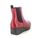 Fly London Wedge Boots - Red leather - P145177 VAZE VIOLET LBC