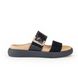 Gabor Slide Sandals - Black patent suede - 63.755.17 ACADIA