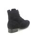 Gabor Heeled Boots - Black Suede - 52.715.37 BOAT LACE WIDE