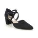 Gabor Court Shoes - Black Suede - 51.343.17 GISELE GALA