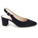 Gabor Slingback Shoes - Navy suede - 21.540.16 HELMSDALE