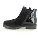 Gabor Chelsea Boots - Black patent suede - 52.720.37 LIQUER WIDE