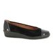 Gabor Comfort Slip On Shoes - Black patent - 06.402.87 PETUNIA