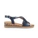 Gabor Wedge Sandals - Navy Leather - 62.751.26 RICH