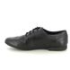 Geox Girls School Shoes - Black leather - J0455B/C9999 PLIE LACE BROGUE