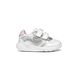 Geox Girls Trainers - White Silver - B554TA/C0007 SPRINTYE 2V