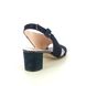 HB Shoes Heeled Sandals - Navy suede - F204973 CROSS STRAP 70