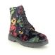 Heavenly Feet Biker Boots - Blue - AB0003831/99 JUSTINA 2 FLORAL