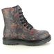 Heavenly Feet Biker Boots - Black floral - AB0003831/46 JUSTINA 2 WOODLAND