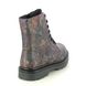 Heavenly Feet Biker Boots - Black floral - AB0003831/46 JUSTINA 2 WOODLAND