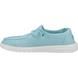 Hey Dude Comfort Slip On Shoes - Turquoise - 40902/440 Wendy Canvas