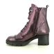 Hispanitas Lace Up Boots - Aubergine Leather - HI243605C009 EVEREST LACE