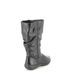 Hotter Mid Calf Boots - Black leather - 9926/31 DERRYMORE 2 WIDE FIT