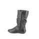 Hotter Mid Calf Boots - Black leather - 9926/31 DERRYMORE 2 WIDE FIT