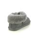 Hotter Slippers - Grey Suede - 3931/03 HUG SHEEPSKIN