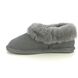 Hotter Slippers - Grey Suede - 3931/03 HUG SHEEPSKIN