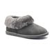 Hotter Slippers - Grey Suede - 3931/03 HUG SHEEPSKIN