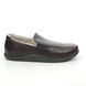 Hotter Slippers - Brown leather - 8516/20 RELAX