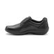 Hotter Comfort Slip On Shoes - Black leather - 9511/30 SUGAR  2 WIDE