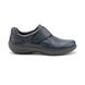 Hotter Comfort Slip On Shoes - Navy leather - 9511/71 SUGAR  2 WIDE