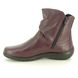 Hotter Ankle Boots - Wine leather - 9503/81 WHISPER 95 E