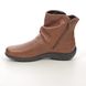 Hotter Ankle Boots - Tan Leather  - 1914/21 WHISPER STANDARD FIT