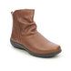 Hotter Ankle Boots - Tan Leather  - 1914/21 WHISPER STANDARD FIT