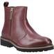 Hush Puppies Ankle Boots - Burgundy - HP-37846-70518 Grace Zip