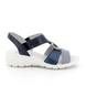 IMAC Comfortable Sandals - Navy Leather - 7350/54171009 CHARLOTTE WEDGE