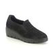 IMAC Wedge Shoes - Black Suede - 5250/7150011 JENIFER SLIP ON