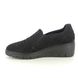 IMAC Wedge Shoes - Black Suede - 5250/7150011 JENIFER SLIP ON