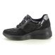 IMAC Trainers - Black patent suede - 7930/5810011 RONDA  WEDGE